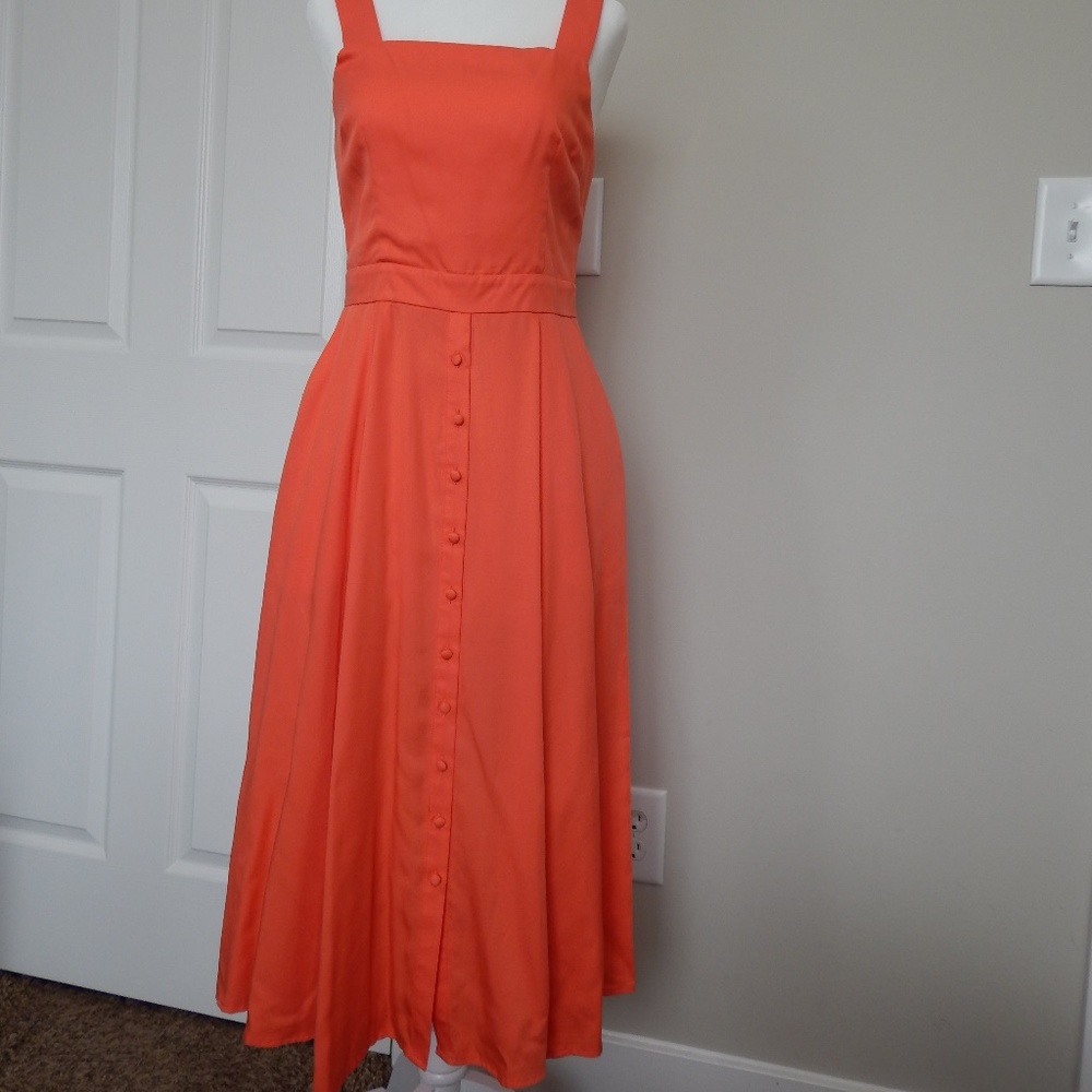 Cremieux Front-Buttoned MidiDress